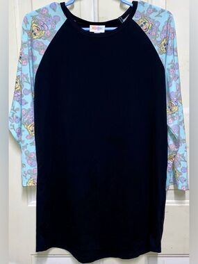 LuLaRoe Randy Top L Disney Miss Piggy Raglan Shirt